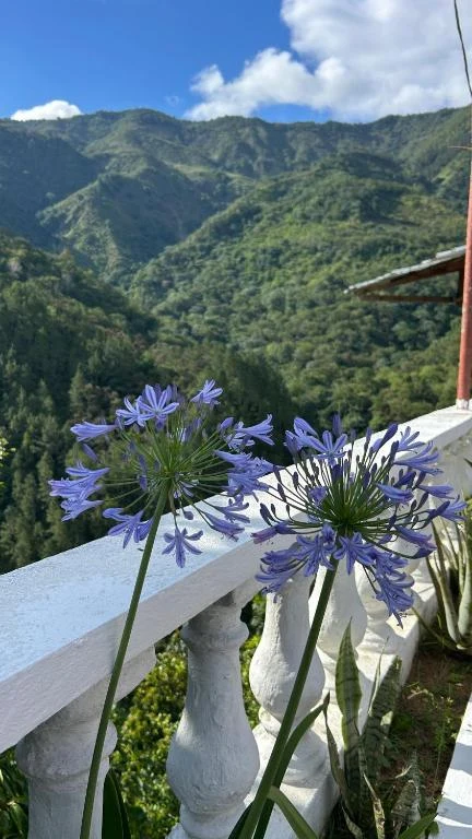 Paisaje montañoso desde la villa